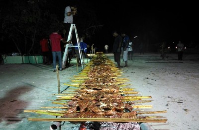 ބޮޑު ބާބެކިއުގައި އުލިގަމު ކޮންމެ މީހަކަށް މަހެއް
