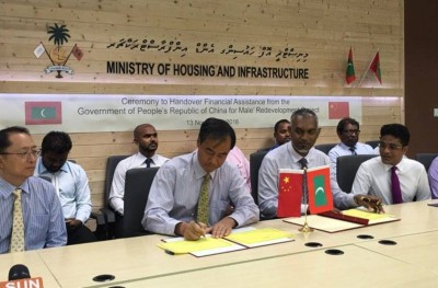 މާލޭގެ ގޯޅިތަކެއް ރީތި ކުރުމަށް ޗައިނާ އިން ހަތް މިލިއަން ރުފިޔާ ދީފި