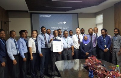 ވެލާނާ އިންޓަނޭޝަނަލް އެއާޕޯޓަށް އަޔާޓާ ގްރައުންޑް އޮޕަރޭޝަން ސެޓްފިކެޓް ދީފި
