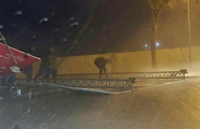 ކޮޅިގަނޑުގައި މާލޭގެ ބައެއް ތަންތަނަށް ގެއްލުންވެއްޖެ