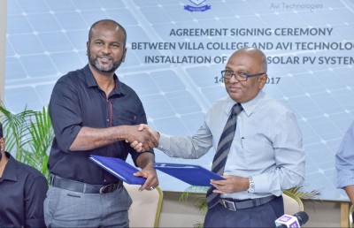އަވިން ކަރަންޓު އުފައްދާ ނިޒާމެއް ވިލާ ކޮލެޖުގައި ގާއިމްކުރަނީ