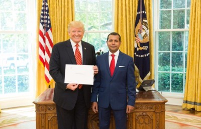 ސަފީރު އަލީ ނަސީރު އެމެރިކާގެ ރައީސަށް ފަތްކޮޅު އަރުވައިފި
