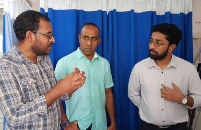 ޒަހަމްވި ފުލުސް މީހާގެ ހާލު މިނިސްޓަރު އަޒްލީން އާއި އާދަމް ބައްލަވާލައްވައިފި