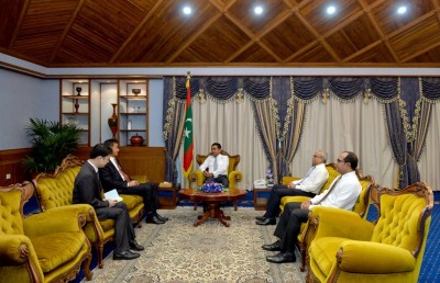 ރައީސް ޔާމީންގެ ހާއްސަ ޝުކުރު ޗައިނާ ސަފީރަށް