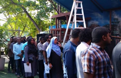 ވިލިމާލޭން ކުނި އުކުމުގެ ވަޒީފާއަށް 200 އަށް ވުރެ ގިނަ މީހުން ކުރިމަތިލި