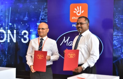 ދިރާގުން ތިން ވަނަ ފަހަރަށް މޯލްޑިވިއަން އައިޑަލް ސްޕޮންސާކޮށްފި