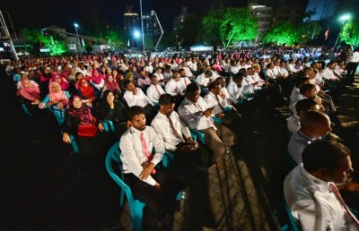 ތަރައްގީ އަށް ފާޑުކިޔައި އަޅުގަނޑާ ދިމާލަށް އެއްލާ ކޮންމެ ގަލަކީ ހަދިޔާއެއް: ރައީސް