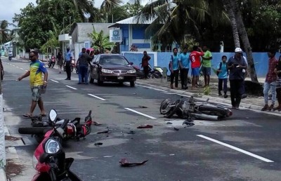ވިލިނގިލީގައި ހިނގި އެކްސިޑެންޓެއްގައި ދެ މީހަކަށް ސީރިއަސް އަނިޔާތަކެއް