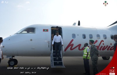 އުތުރުގެ ތިން އަތޮޅަކަށް ކުރައްވާ ދަތުރުފުޅެއްގައި ރައީސް ޔާމީން ފުރާވަޑައިގެންފި