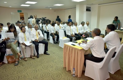 އިންތިޚާބަށް އެމްޑީޕީގެ ކެމްޕޭން އޮނިގަނޑު އެކުލަވާލައިފި