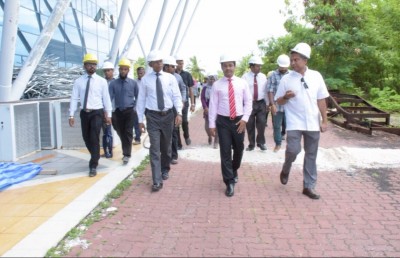 އައްޑޫ އާ ހޮސްޕިޓަލްގެ މަސައްކަތް ކުރިއަށް ދަނީ ތާވަލާ އެއްގޮތަށް: ނާޒިމް