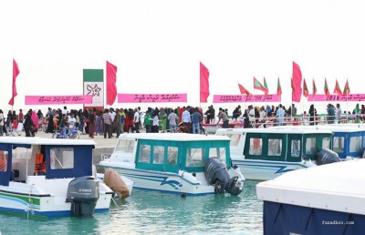 މަހާޖައްރާފު ފުނަދޫގައި، އެއާޕޯޓަށް ބިން ހިއްކަން ފަށައިފި