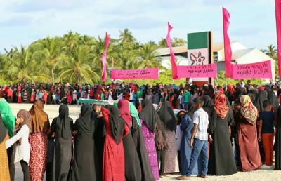 މަހާޖައްރާފު ފުނަދޫގައި، އެއާޕޯޓަށް ބިން ހިއްކަން ފަށައިފި