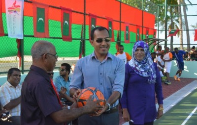 އޭދަފުށީގައި ގާއިމްކުރި ފުޓްސެލް ދަނޑު ރަސްމީކޮށް ހުޅުވައިފި