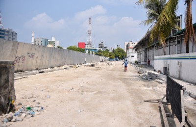 ކަޅުތުއްކަލާ ކޮށީގެ ހުޅަނގުން ހަދާ ތާރު މަގުގެ މަސައްކަތް ހުއްޓިފައި