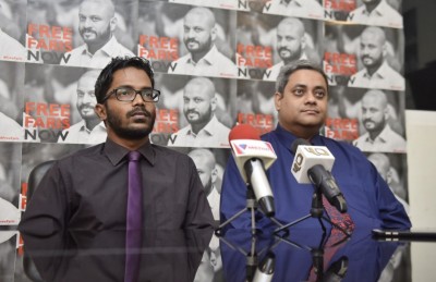 ފާރިސް ހިފެހެއްޓުމަކީ ރަހީނު ކުރުން، ވަކިވަކިން ދައުވާ ކުރާނަން: ވަކީލުން