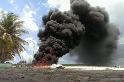 އޭދަފުށީ ބަނދަރު ސަރަހައްދުގައި ނުރައްކާތެރި އަލިފާނުގެ ހާދިސާއެއް