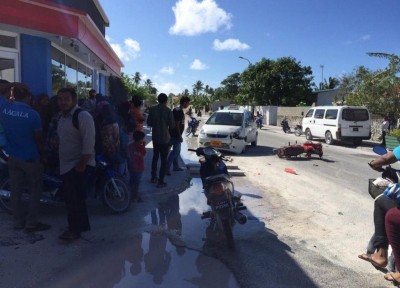 އައްޑޫ ހިތަދޫގައި ދެ އެކްސިޑެންޓެއް ހިނގައި ތިން މީހަކަށް އަނިޔާވެއްޖެ