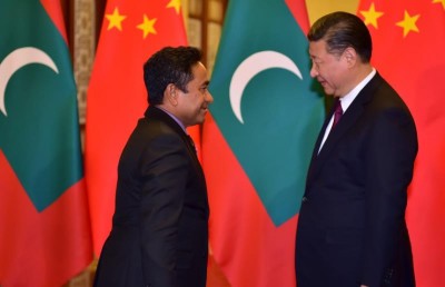 ރައީސް ޔާމީންގެ މަރުހަބާ ޗައިނާގެ ރައީސް ޝީ އަށް