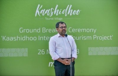 ކާށިދޫ ޓޫރިސްޓް ވިލެޖުގެ އަމަލީ މަސައްކަތް ފަށައިފި، ހަ މަސް ދުވަހުން ނިންމަނީ