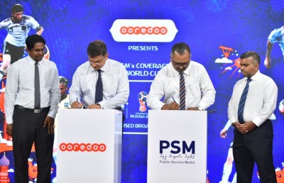 ޕީއެސްއެމްގެ ފީފާ ވޯލްޑް ކަޕް ކަވަރޭޖުގެ ޕްރެޒެންޓިން ޕާޓްނަރަކަށް އުރީދޫ