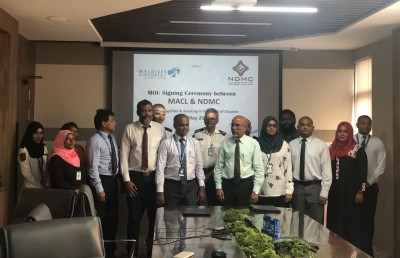 ކާރިސާގެ ހާލަތުގައި ގުޅިގެން މަސައްކަތްކުރަން އެމްއޭސީއެލް އާއި ޑިޒާސްޓާ އިން ސޮއިކޮށްފި