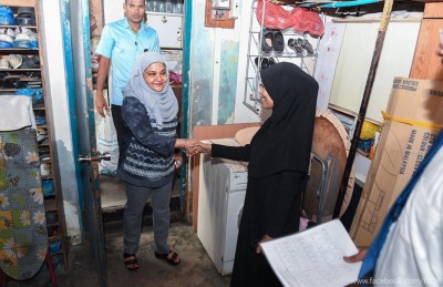 ފަސްޓް ލޭޑީ ފާތުން މާލޭގެ ގެތަކަށް ވަޑައިގެން މީހުންގެ ހާލު ބައްލަވަން ފައްޓަވައިފި
