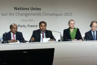 ކުދި ގައުމުތައް ސަލާމަތްކުރުމަށް އޮތް ހައްލަކީ ސޭފް އައިލެންޑްސް: މިނިސްޓަރު ތާރިގު