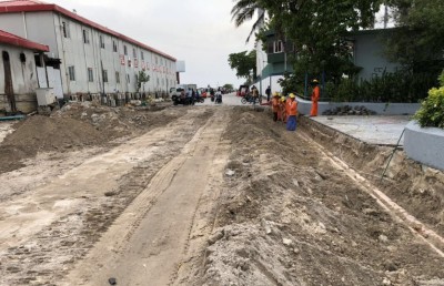 ބްރިޖާ ގުޅޭ މާލޭގެ މަގުތައް ހަދަން ފަށައިފި