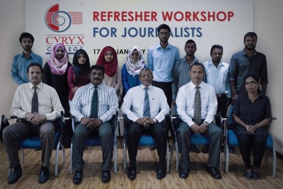 ސައިރިކްސް ކޮލެޖުން ކުރިއަށް ގެންދިޔަ ނޫސްވެރިންގެ ތަމްރީނު ޕްރޮގްރާމް ނިންމާލައިފި