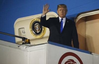 ޓްރަމްޕް އެއް ދުވަސް ކުރިން ސިންގަޕޫރަށް