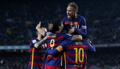 މެސީ އާއި ސުއަރޭޒްގެ ހެޓްރިކާ އެކު ބާސާ ފައިނަލާ ގާތަށް