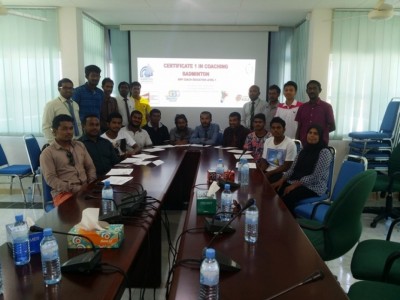 ބ. އަތޮޅަށް އަމާޒުކޮށްގެން ބޭއްވި ބެޑްމިންޓަން ކޯޗިން ކޯސް ނިންމާލައިފި