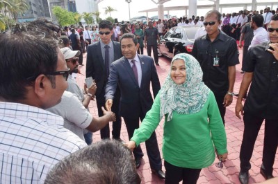 ރައީސްގެ ދެކަނބަލުން މާލެ ވަޑައިގެންފި