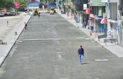 ބޮޑުތަކުރުފާނު މަގުގައި ތާރު އަޅައިގެން ހެދި ބައި ހުޅުވާލާނީ ހޯމަ ދުވަހު: ހައުސިން