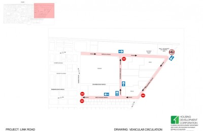 ބްރިޖާ ގުޅޭ ހުޅުމާލޭގެ ބައެއް މަގުތަކުގެ ޓްރެފިކަށް ބަދަލުތަކެއް!