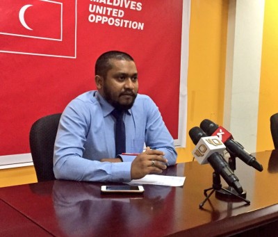ޣައިރު ގާނޫނީ އަމުރަށް ތަބާނުވެގެން ފުލުހަކު ވަކިކޮށްފި ނަމަ ވަޒީފާ ހޯދައިދޭނަން: އެމްޔޫއޯ