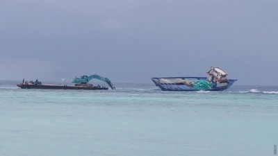 ރަކީދޫ ފަރަށް ދޯންޏެއް އެރިތާ ހަފްތާއެއް، ފަރު ހަލާކުވާތީ ކައުންސިލުން ކަންބޮޑުވެއްޖެ