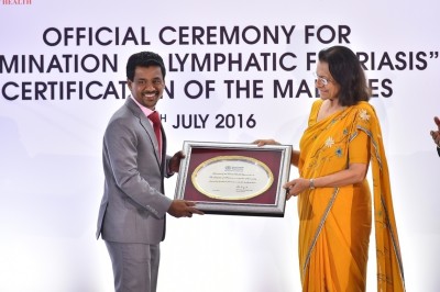 ރާއްޖެ އިން ފައިލޭރިއާ ނައްތާލިކަމުގެ ސެޓްފިކެޓް ހަވާލުކޮށްފި