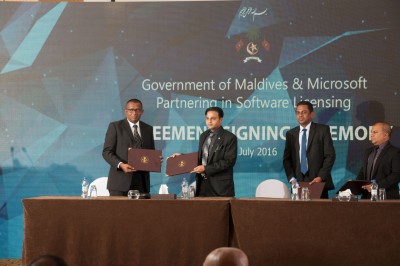 މައިކްރޮސޮފްޓުގެ ސޮފްޓްވެއާ ގަވަމެންޓަލް ލައިސަންސް ސަރުކާރަށް ފޯރުކޮށްދީފި