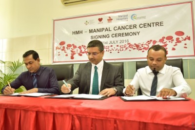 ހުޅުމާލެ ހޮސްޕިޓަލުގައި ކެންސަރު ސެންޓަރެއް ހެދުމަށް އިންޑިއާގެ މަނިޕާލު ހޮސްޕިޓަލާއެކު ސޮއިކޮށްފި