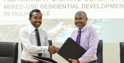 ރެއިންބޯއިން ހުޅުމާލެ ވޯޓާފްރަންޓުގައި 145 ފްލެޓު އަޅަނީ