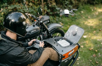 ސައިކަލުގައި ވެސް ޑްރޯނެއް