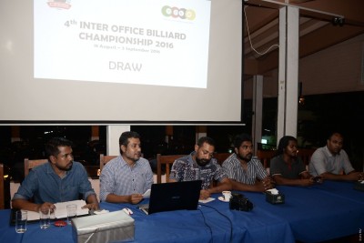 އިންޓަ އޮފީސް ބިލިއާޑް މުބާރާތުގައި ޗެމްޕިއަން ސިފައިންނާއި ފުލުހުން އެއް ގުރޫޕަކަށް