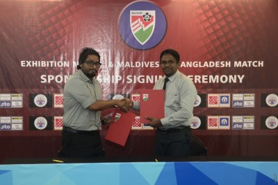 ގައުމީ ޓީމު ކުޅޭ އެކުވެރިކަމުގެ ދެ މެޗުގެ ޕާޓްނަރުންނާއެކު އެއްބަސްވުމުގައި ސޮއިކޮށްފި