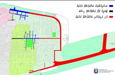 ހުވާ ކުރުމުގެ ރަސްމިއްޔާތަށް ބައެއް މަގުތަކާއި ބްރިޖް ބަންދު ކުރަނީ
