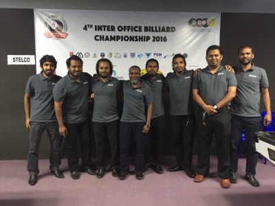 އިންޓަ އޮފީސް ބިލިއާޑް މުބާރާތުގެ އެންމެ ކާމިޔާބު ޓީމަކަށް ސްޓެލްކޯ