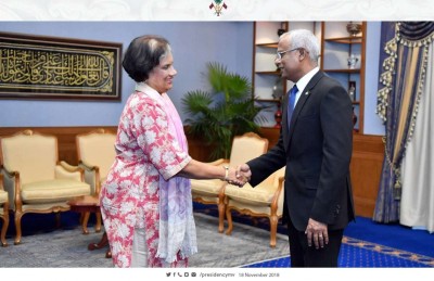 ގައުމުތަކުގެ ސަފީރުން ރައީސާ ބައްދަލުު ކުރައްވައިފި