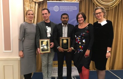 މަހްލޫފަށް ޑިފެންޑާސް އޮފް ޑިމޮކްރަސީ އެވޯޑް ލިބިއްޖެ