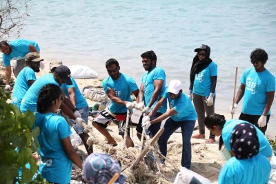 އެސްޓީއޯއިން ހުޅުމާލޭ ފަޅުތެރެ ސާފުކޮށް ދެ ޓަނުގެ ކުނި ނަގައިފި